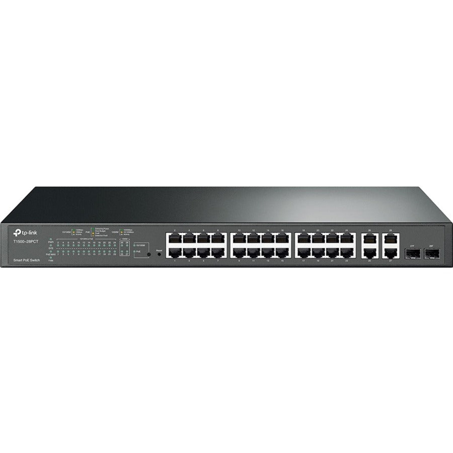 TP-Link Omada 24-Port 10/100Mbps + 4-Port Gigabit Smart PoE+ Switch TL-SL2428P