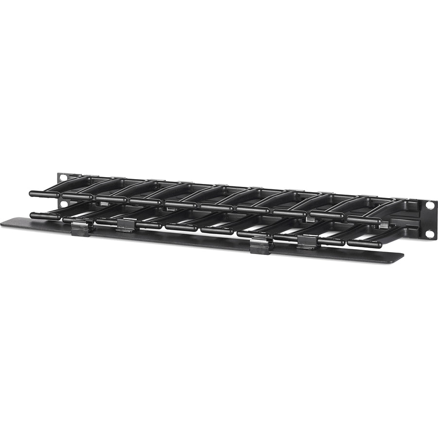 APC by Schneider Electric Horizontal Cable Manager, 1U x 4" Deep, Single-Sided with Cover AR8602A