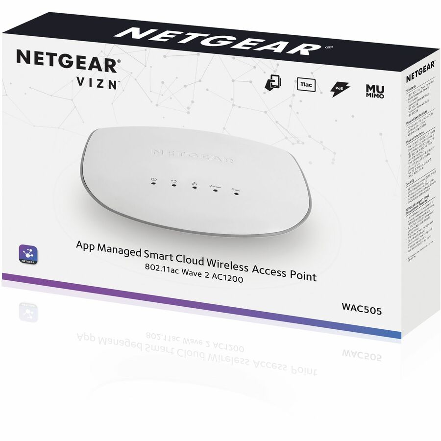 Netgear Insight Managed Smart Cloud Wireless Access Point WAC505-100NAS