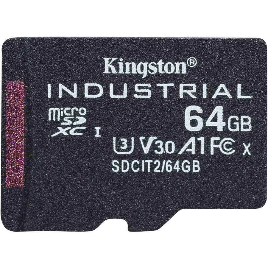 Kingston Industrial SDCIT2 64 GB Class 10/UHS-I (U3) V30 microSDXC SDCIT2/64GBSP