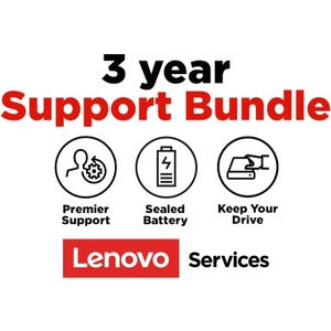 Lenovo 3 Year Premier Support with Accidental Damage Protection (ADP) and Keep Your Drive (KYD) and Sealed Battery (SBTY) - 3 Year - Warranty 5PS0N74183