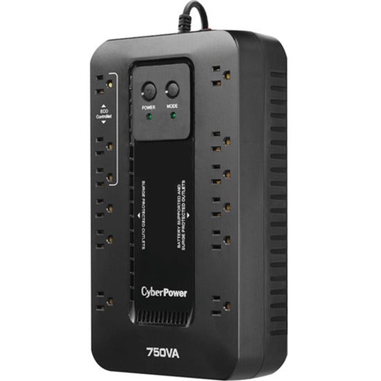 CyberPower UPS Systems EC750GTAA TAA Compliant UPS -  Capacity: 750 VA / 450 W EC750GTAA