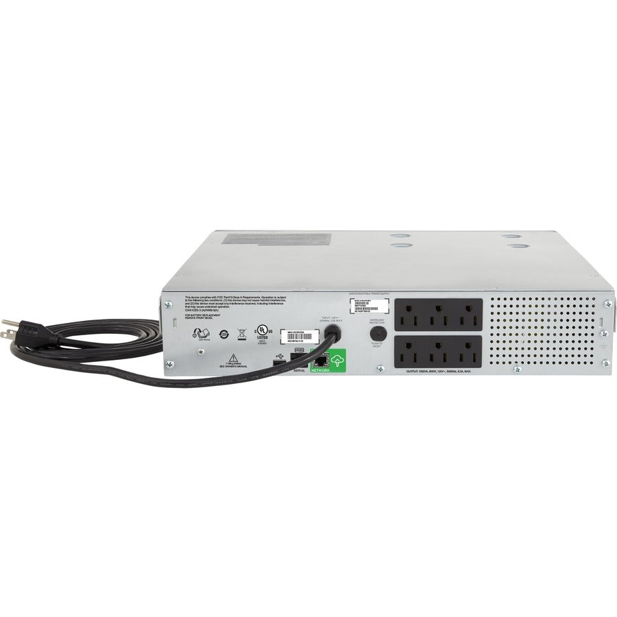 APC by Schneider Electric Smart-UPS C 1000VA LCD RM 2U 120V with SmartConnect SMC1000-2UC