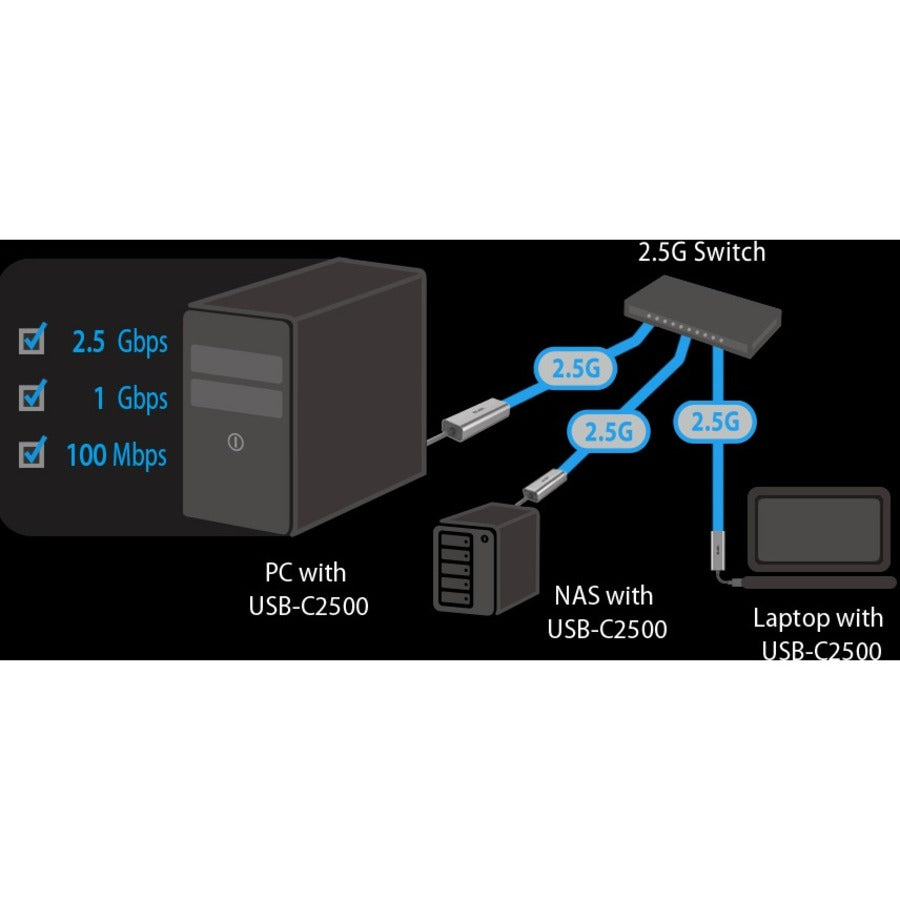 Asus USB-C2500 2.5Gigabit Ethernet Adapter USB-C2500