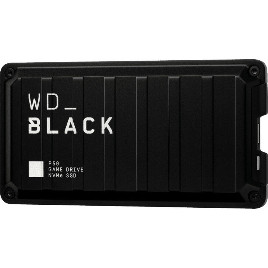 WD Black P50 WDBA3S0010BBK-WESN 1 TB Portable Solid State Drive - External - PCI Express NVMe - Black WDBA3S0010BBK-WESN