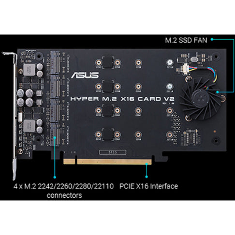 Asus M.2 to PCI Express Adapter HYPER M.2 X16 CARD V2