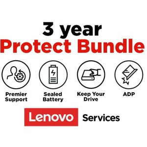 Lenovo 3 Year Premier Support with Accidental Damage Protection (ADP) and Keep Your Drive (KYD) and Sealed Battery (SBTY) - 3 Year - Warranty 5PS0N74181