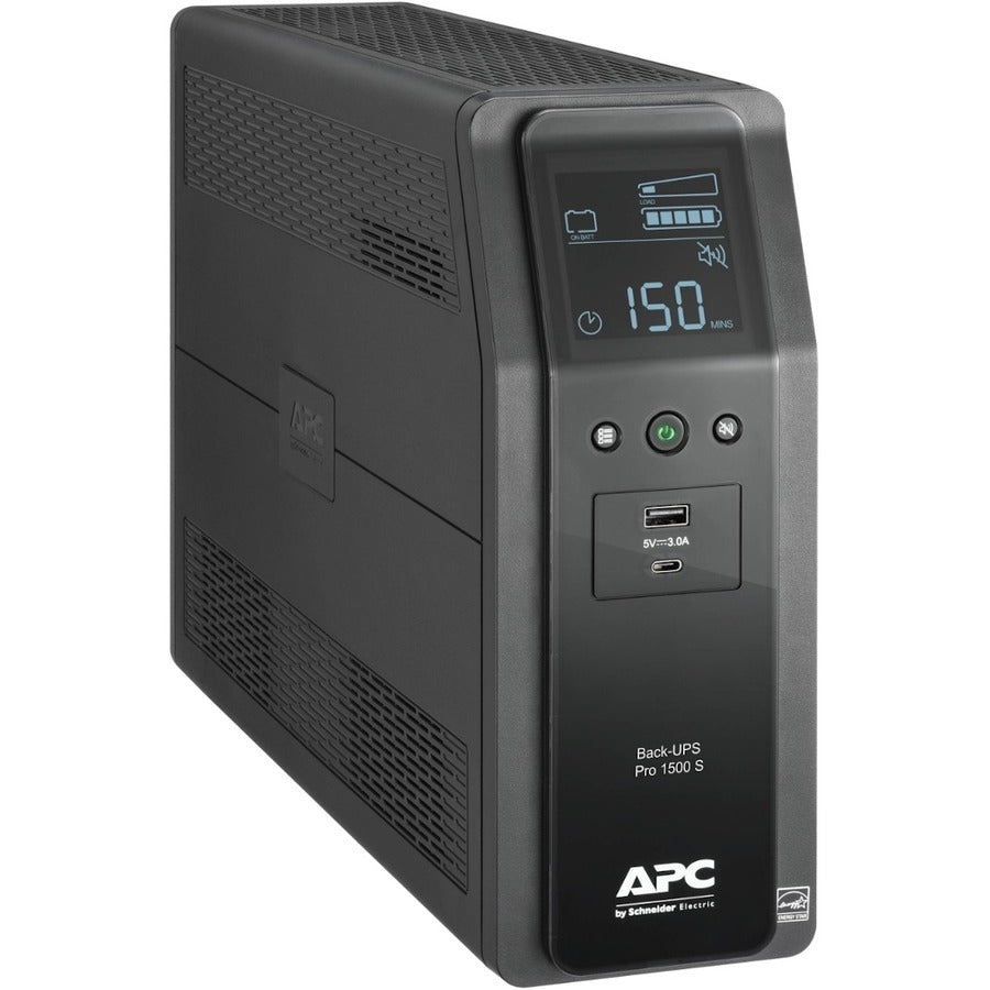 APC by Schneider Electric Back UPS PRO 1500VA Line Interactive Tower UPS BR1500MS2