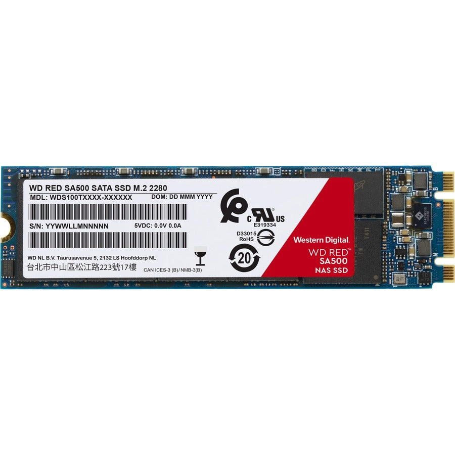 WD Red WDS500G1R0B 500 GB Solid State Drive - M.2 2280 Internal - SATA (SATA/600) WDS500G1R0B