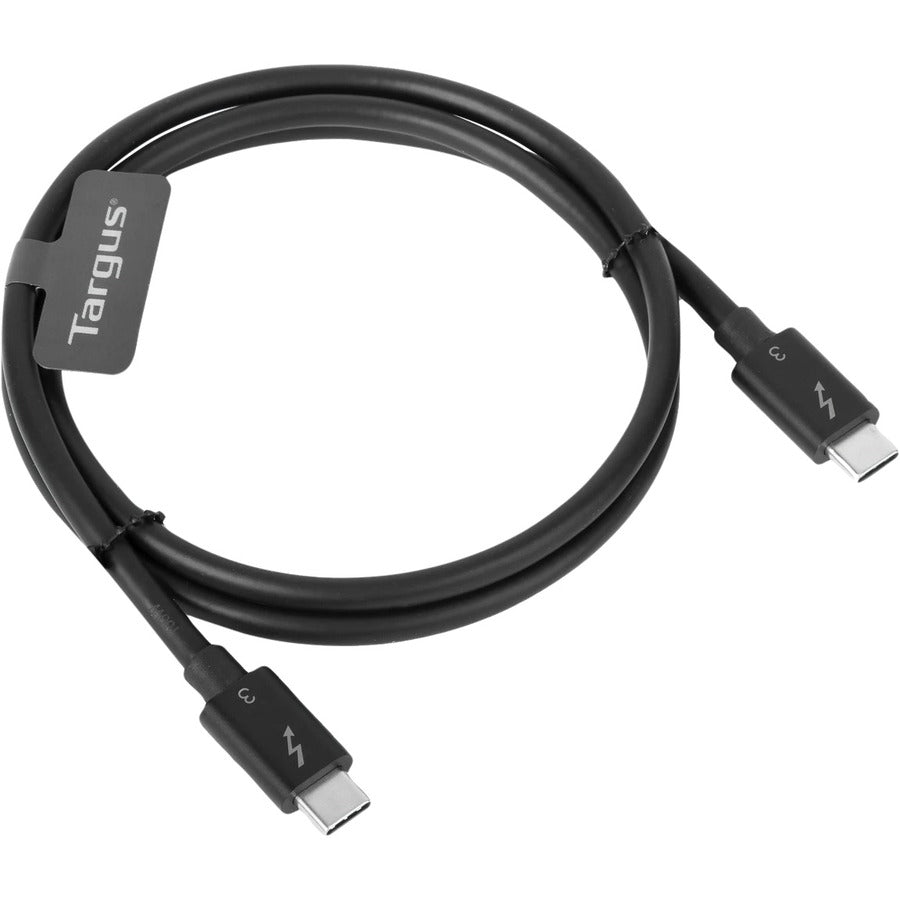 Targus 0.8M USB-C Male to USB-C Male Thunderbolt 3 40Gbps Cable ACC1128GLX