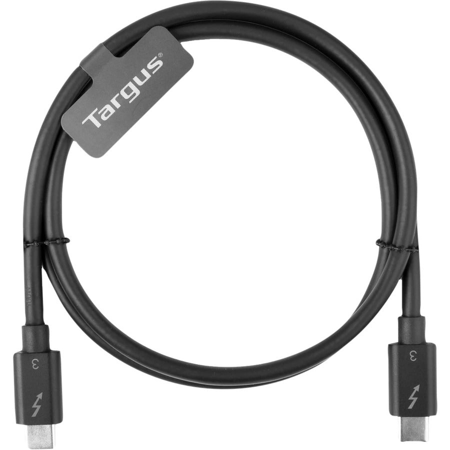 Targus 0.8M USB-C Male to USB-C Male Thunderbolt 3 40Gbps Cable ACC1128GLX