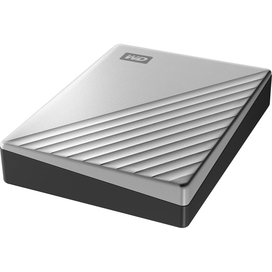 WD My Passport Ultra WDBPMV0040BSL 4 TB Portable Hard Drive - External - Silver WDBPMV0040BSL-WESN