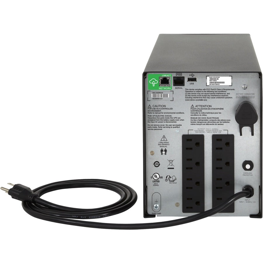 APC by Schneider Electric Smart-UPS C 1000VA LCD 120V with SmartConnect SMC1000C