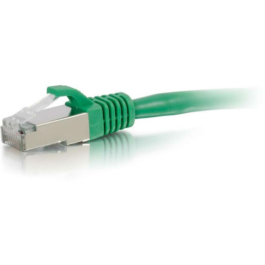 C2G 15ft Cat6 Ethernet Cable - Snagless Shielded (STP) - Green 00837