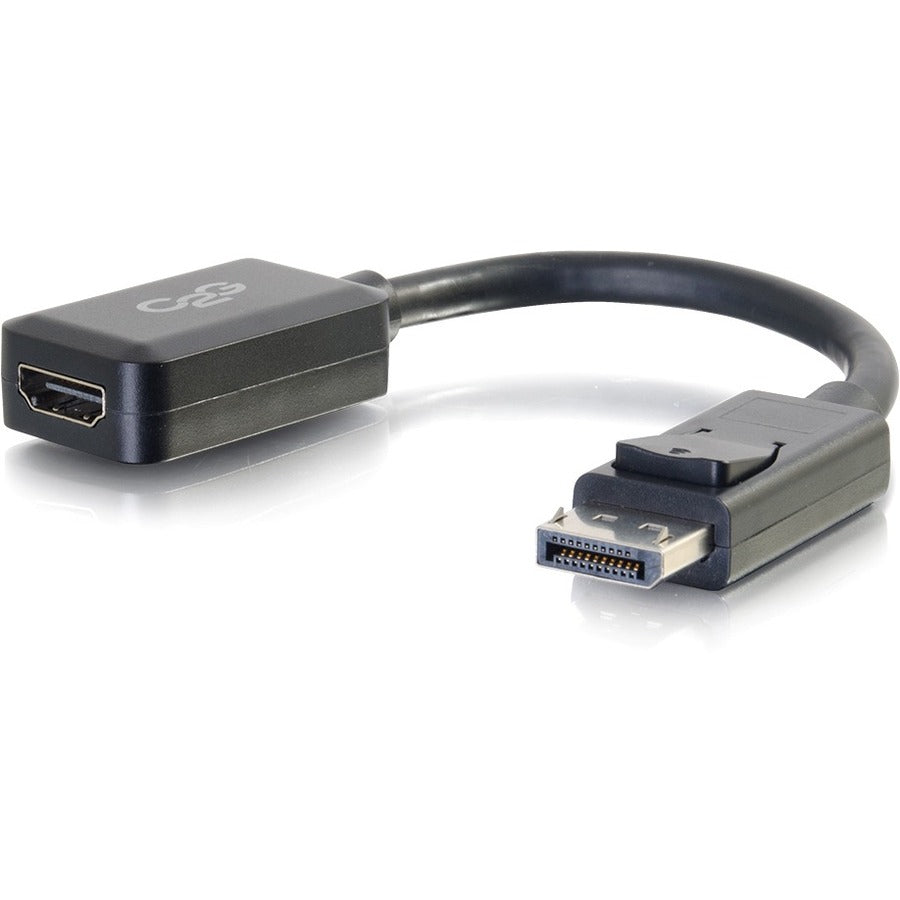 C2G 8in DisplayPort Male to HDMI Female Adapter Converter - Black 54322