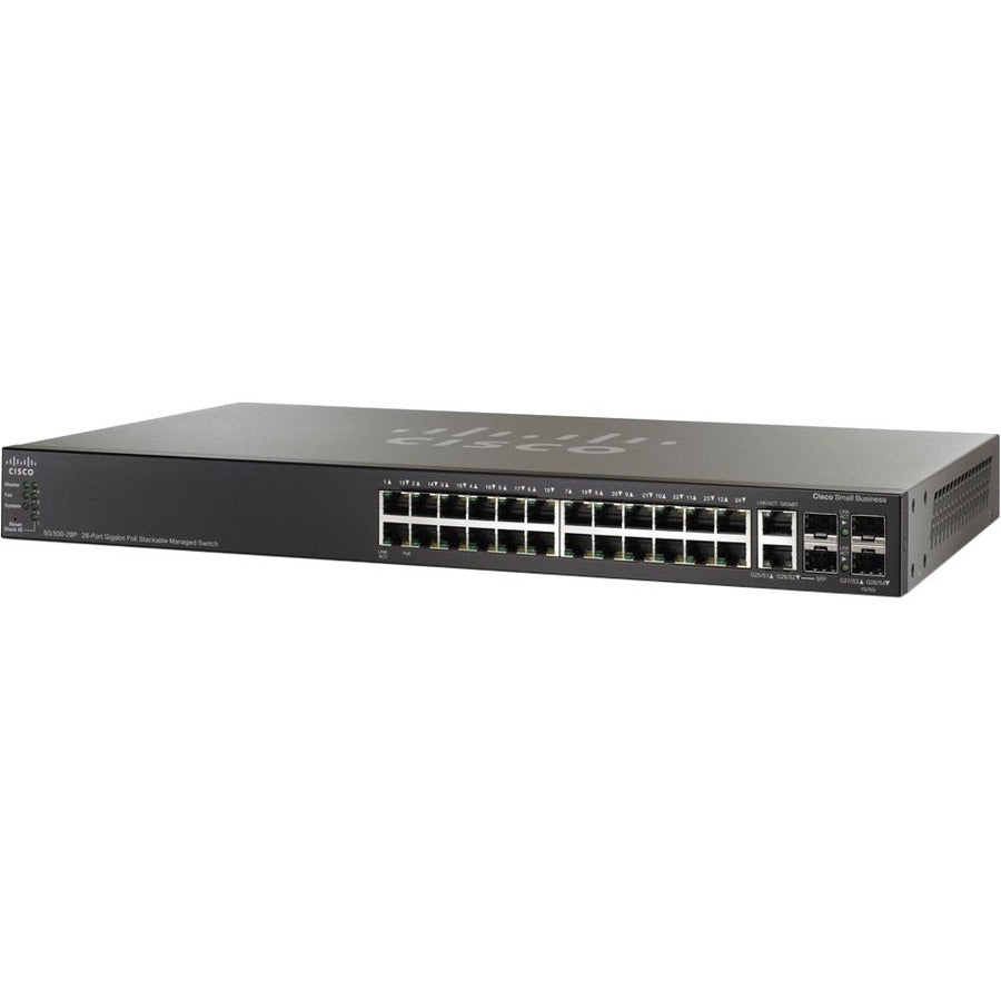 Cisco SG500-28P 28-port Gigabit POE Stackable Managed Switch SG500-28P-K9-NA-RF