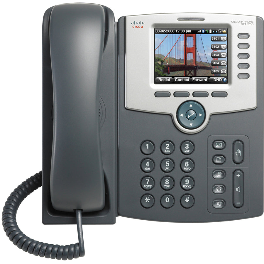 Cisco SPA525G2 IP Phone - Corded/Cordless - Wi-Fi - Dark Gray, Silver SPA525G2
