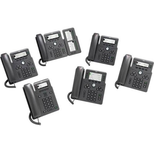 Cisco 6871 IP Phone - Corded - Corded/Cordless - Wi-Fi - Wall Mountable - Charcoal CP-6871-3PCC-K9=