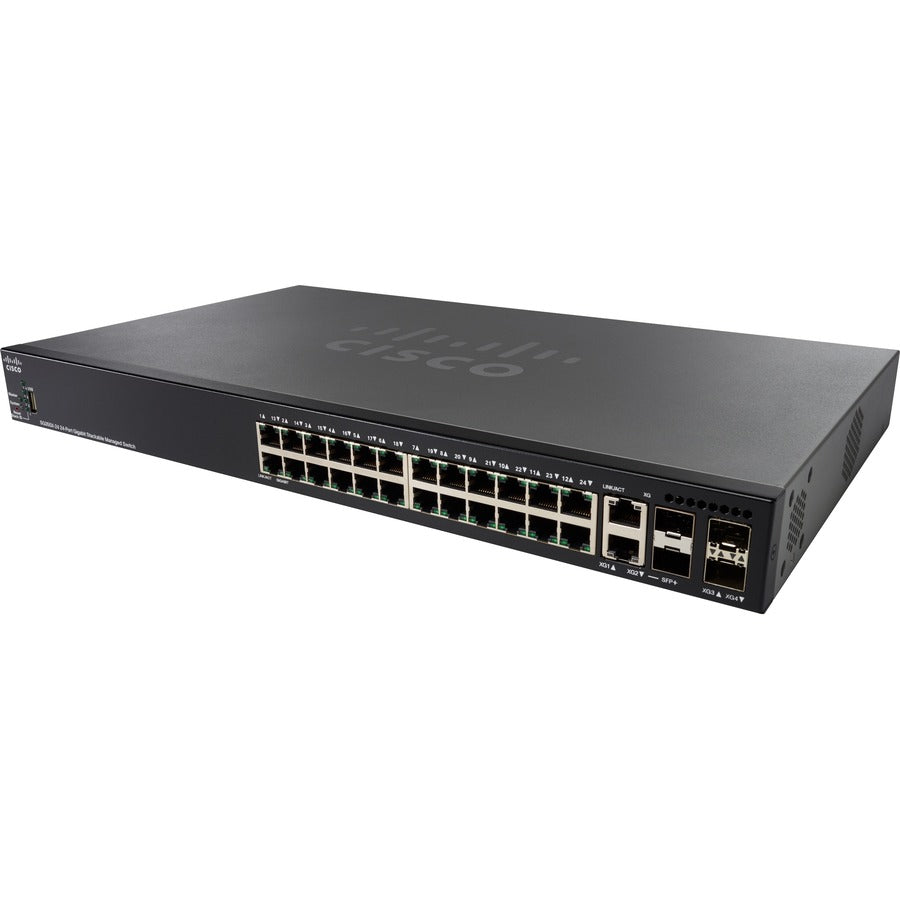 Cisco SG350X-24MP Layer 3 Switch SG350X-24MP-K9-NA