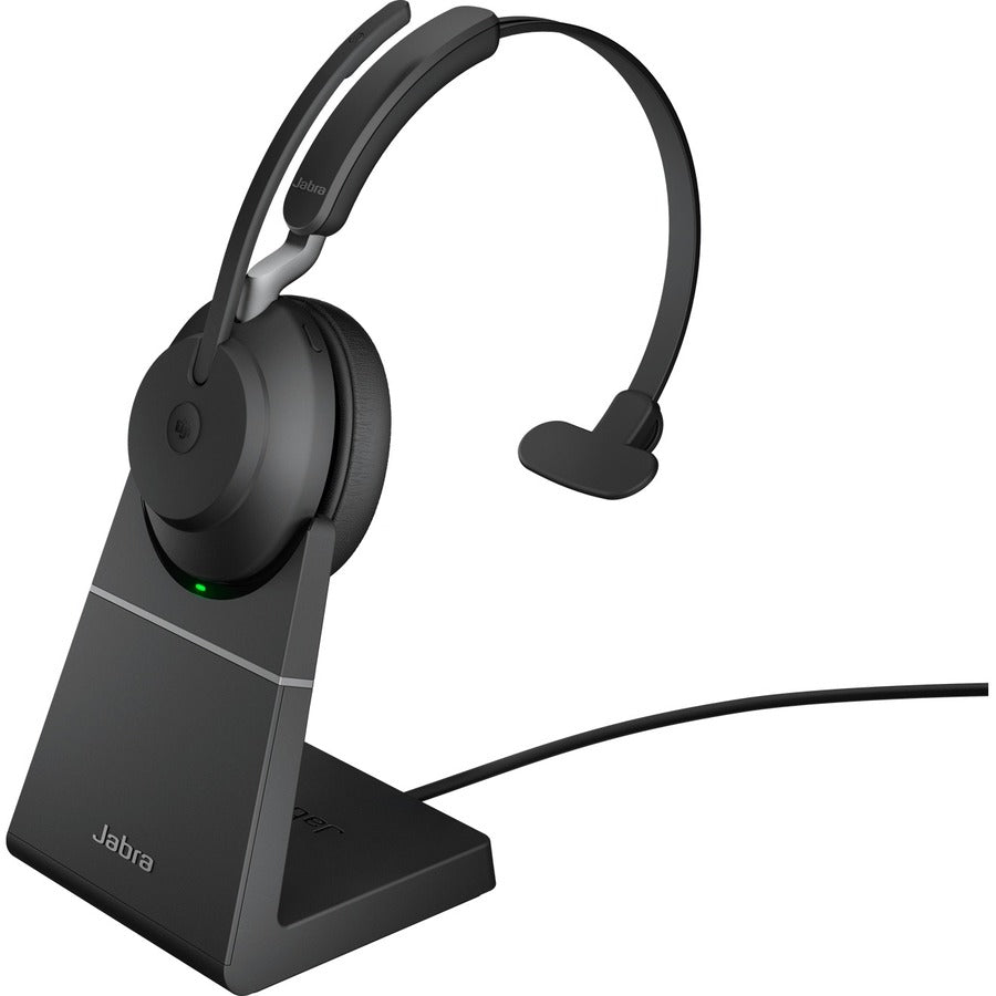 Jabra Evolve2 65 MS Mono USB-C Headset with Charging Stand 26599-899-889