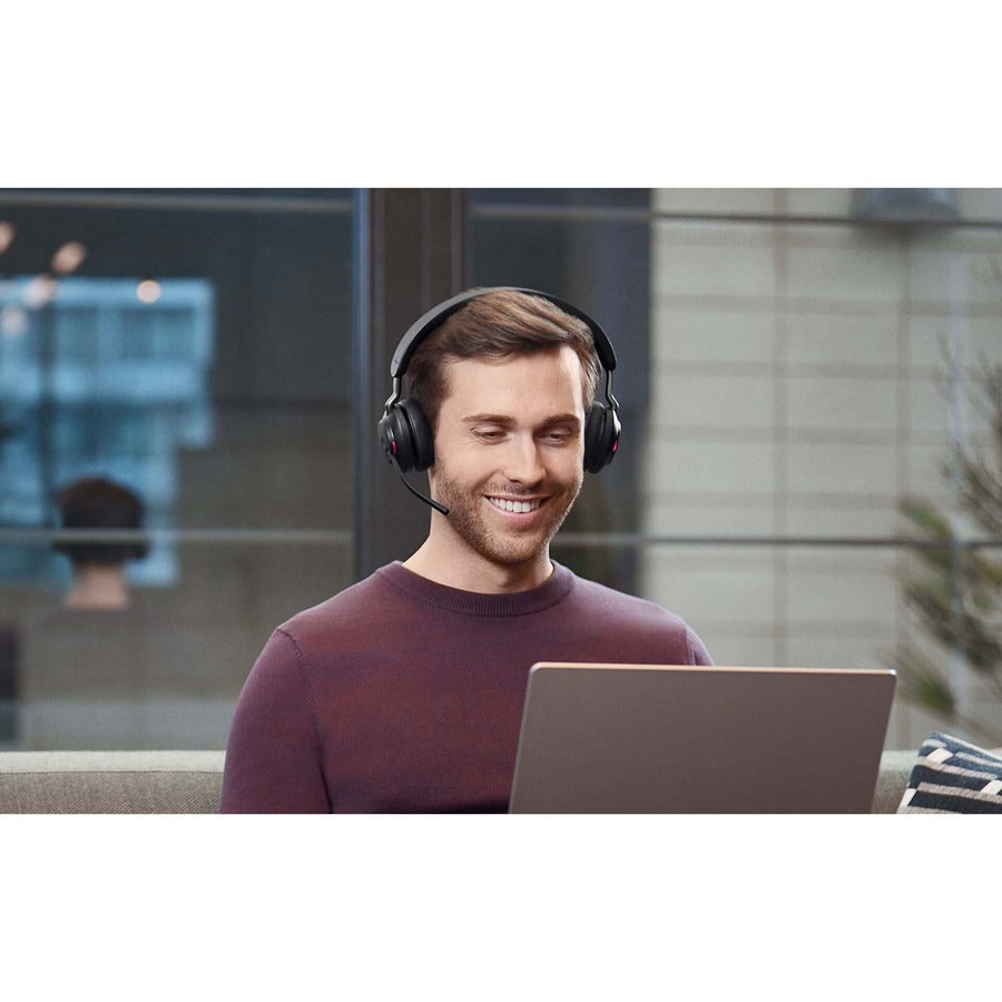 Jabra Evolve2 65 MS Stereo USB-A Headset with Charging Stand 26599-999-989