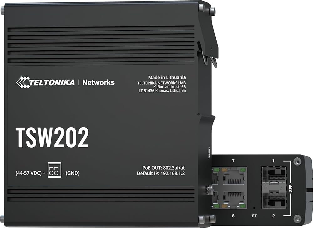 Commutateur Ethernet POE+ géré Teltonika - TSW202