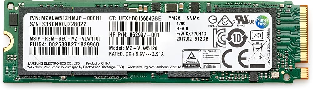 HP 1 TB Solid State Drive - Internal - PCI Express NVMe 406L7AA