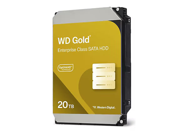 Western Digital Gold 20 TB Hard Drive - 3.5" Internal - SATA WD203KRYZ