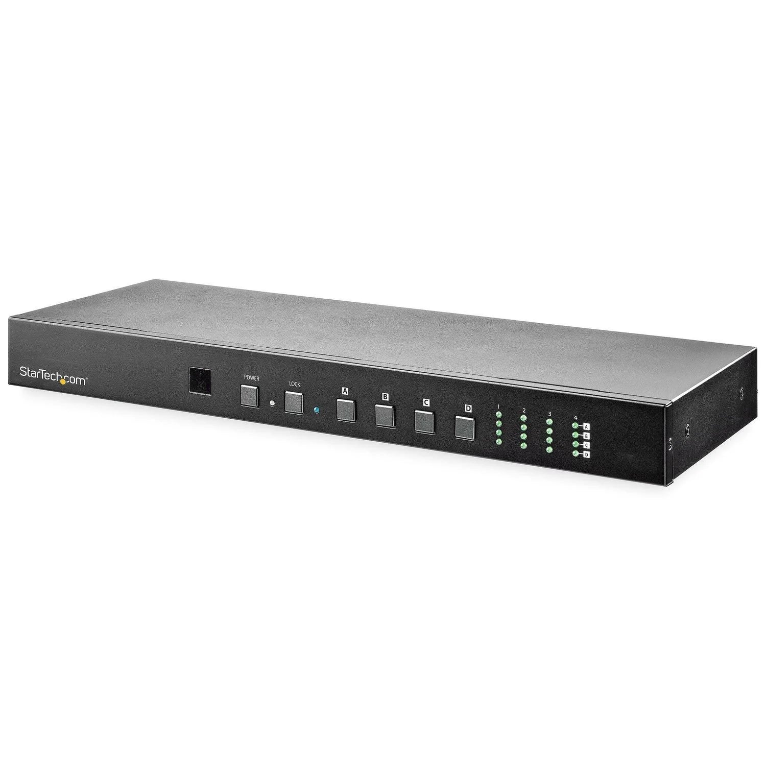 StarTech.com Commutateur matriciel HDMI 4x4 avec contrôle audio et Ethernet - 4K 60 Hz - Boîtier de commutation HDMI pour mur vidéo - Montable en rack - Avec contrôle Ethernet et RS232 à distance VS424HD4K60
