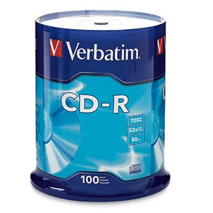 Verbatim 52x CD-R Media 945544X100PK