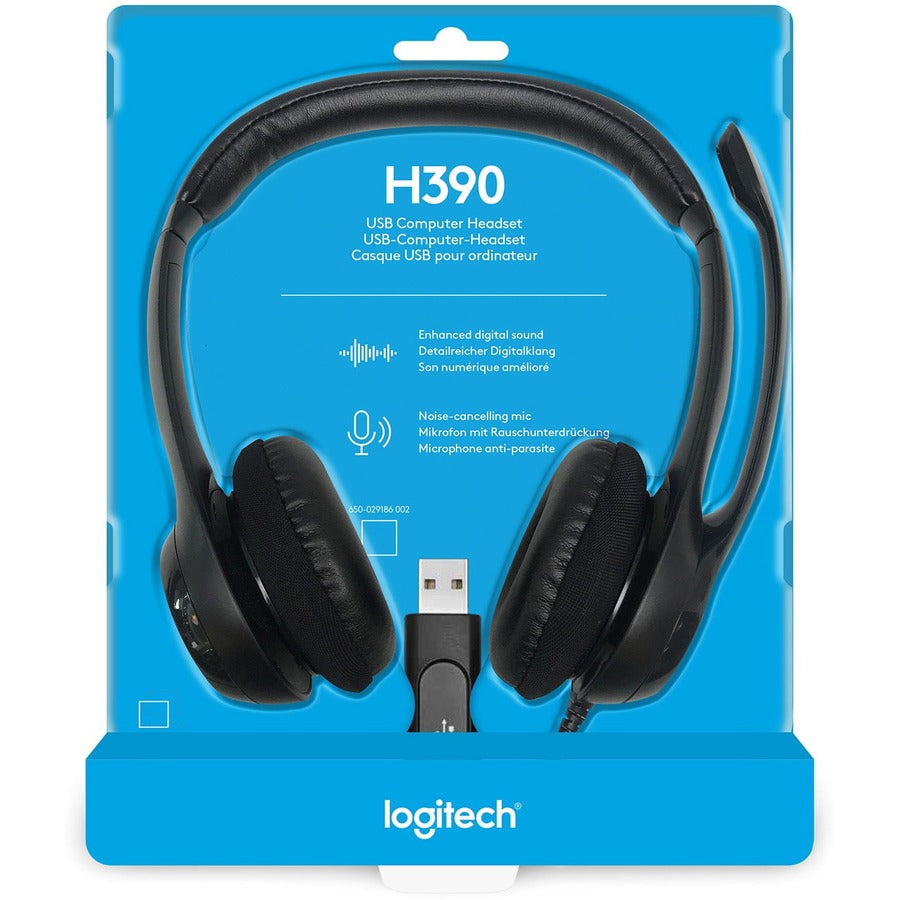 Logitech Padded H390 USB Headset 981-000014