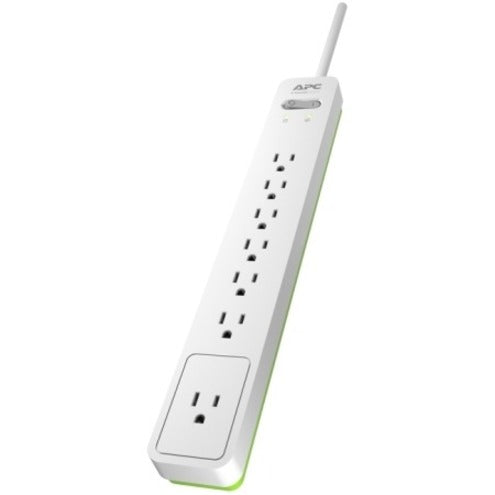 APC by Schneider Electric Essential SurgeArrest PE76W, 7 Outlets, 6 Foot Cord, 120V, White PE76W