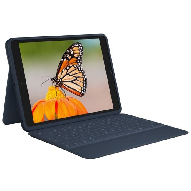 Logitech Rugged Combo 3 Rugged Keyboard/Cover Case (Folio) Apple, Logitech iPad (8th Generation), iPad (7th Generation), iPad (9th Generation) Tablet - Blue 920-009320