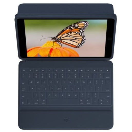 Logitech Rugged Combo 3 Rugged Keyboard/Cover Case (Folio) Apple, Logitech iPad (8th Generation), iPad (7th Generation), iPad (9th Generation) Tablet - Blue 920-009320