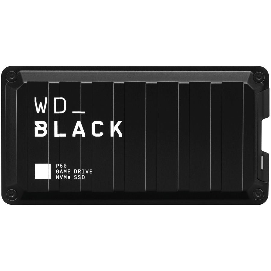 WD Black P50 WDBA3S0010BBK-WESN 1 TB Portable Solid State Drive - External - PCI Express NVMe - Black WDBA3S0010BBK-WESN