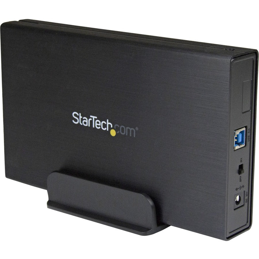 StarTech.com 3.5in Black USB 3.0 External SATA III Hard Drive Enclosure with UASP - Portable External HDD S3510BMU33