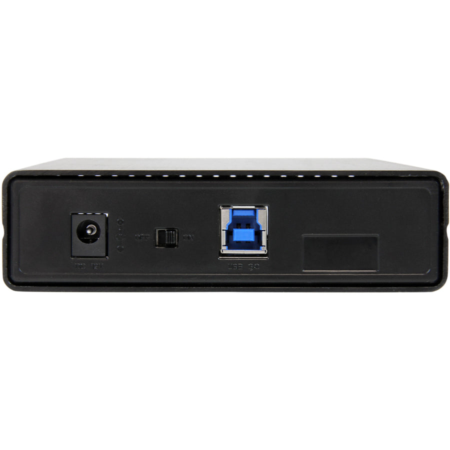 StarTech.com Boîtier de disque dur externe SATA III USB 3.0 noir 3,5 pouces avec UASP - Disque dur externe portable S3510BMU33