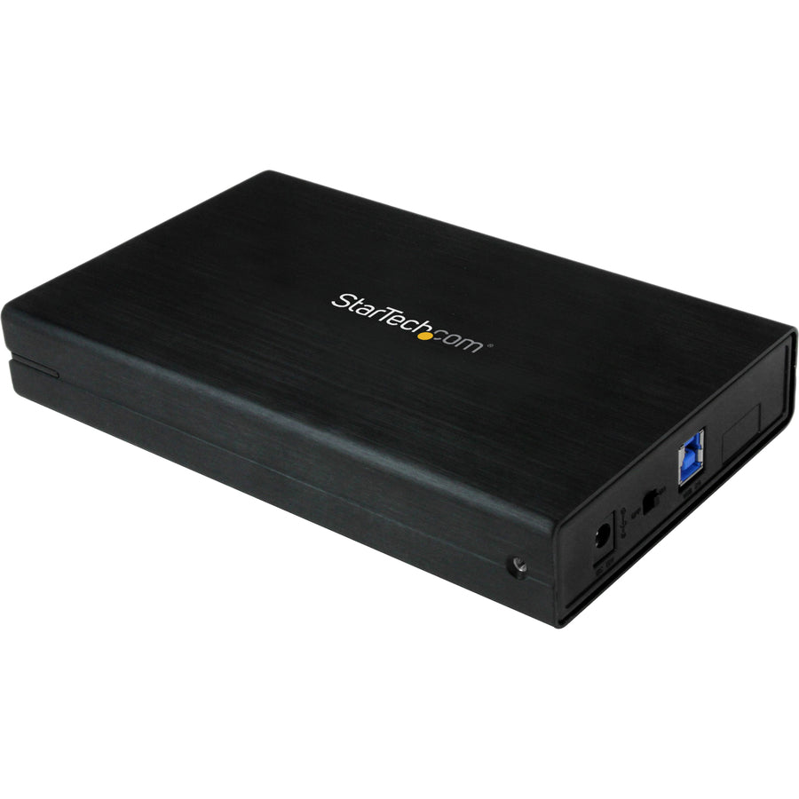 StarTech.com Boîtier de disque dur externe SATA III USB 3.0 noir 3,5 pouces avec UASP - Disque dur externe portable S3510BMU33