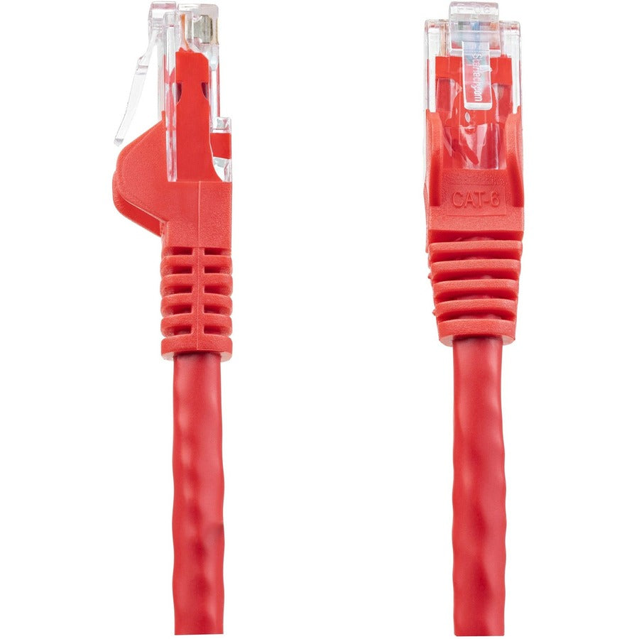 StarTech.com 3ft CAT6 Ethernet Cable - Red Snagless Gigabit - 100W PoE UTP 650MHz Category 6 Patch Cord UL Certified Wiring/TIA N6PATCH3RD