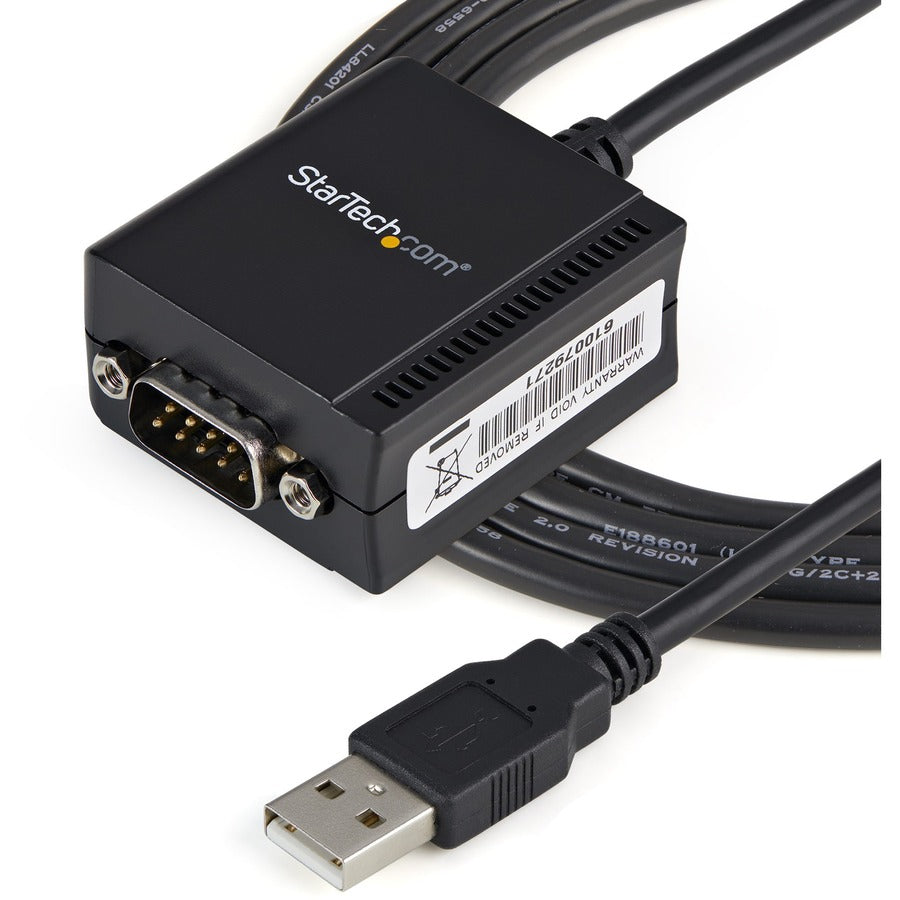 StarTech.com USB to Serial Adapter ? 1 port ? USB Powered ? FTDI USB UART Chip ? DB9 (9-pin) ? USB to RS232 Adapter ICUSB2321F