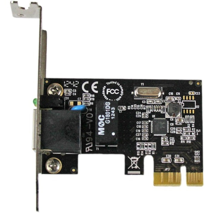 StarTech.com Carte réseau adaptateur de serveur NIC PCI Express PCIe Gigabit 1 port - Profil bas ST1000SPEX2L