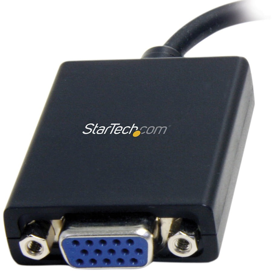 StarTech.com Mini DisplayPort to VGA Adapter, Active Mini DP to VGA Converter, 1080p Video, VESA Certified, mDP 1.2 to VGA Monitor/Display MDP2VGA
