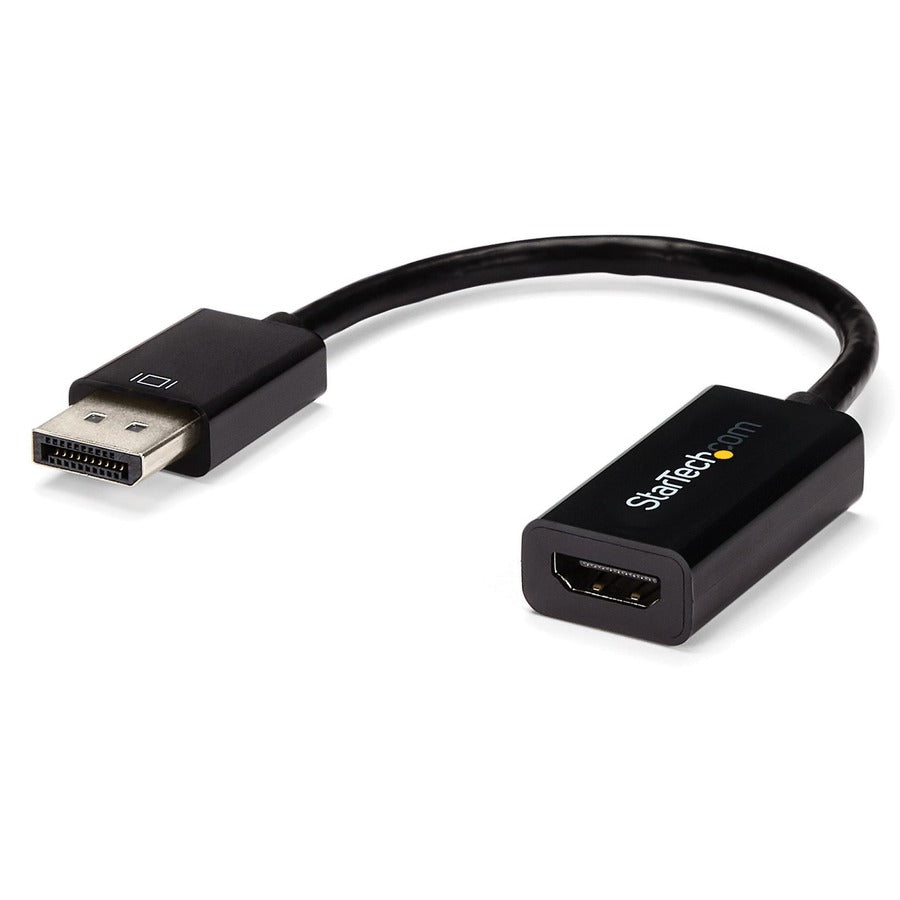 StarTech.com DisplayPort to HDMI Adapter, 4K 30Hz Active DP to HDMI Video Converter, Ultra HD DP 1.2 to HDMI 1.4 Monitor Adapter Dongle DP2HD4KS