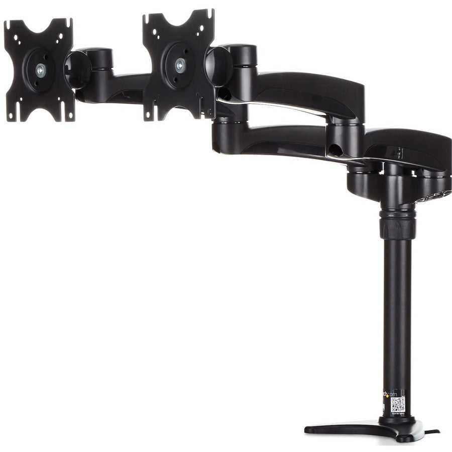 StarTech.com Desk Mount Dual Monitor Arm - Dual Articulating Monitor Arm - Height Adjustable Monitor Mount - For VESA Monitors up to 24" ARMDUAL