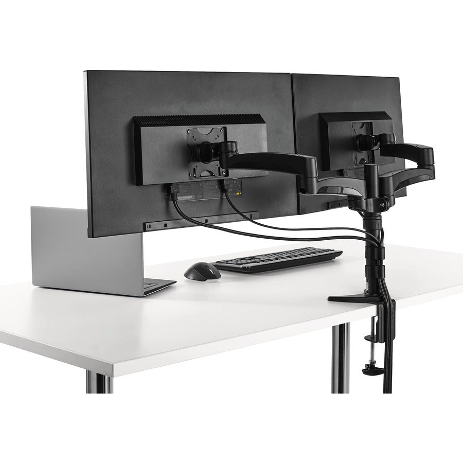 StarTech.com Desk Mount Dual Monitor Arm - Dual Articulating Monitor Arm - Height Adjustable Monitor Mount - For VESA Monitors up to 24" ARMDUAL