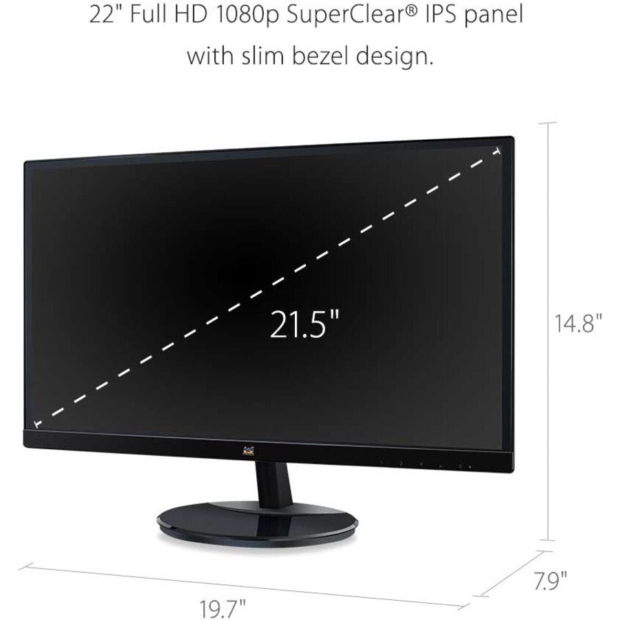 Viewsonic 22" Display, IPS Panel, 1920 x 1080 Resolution VA2259-SMH