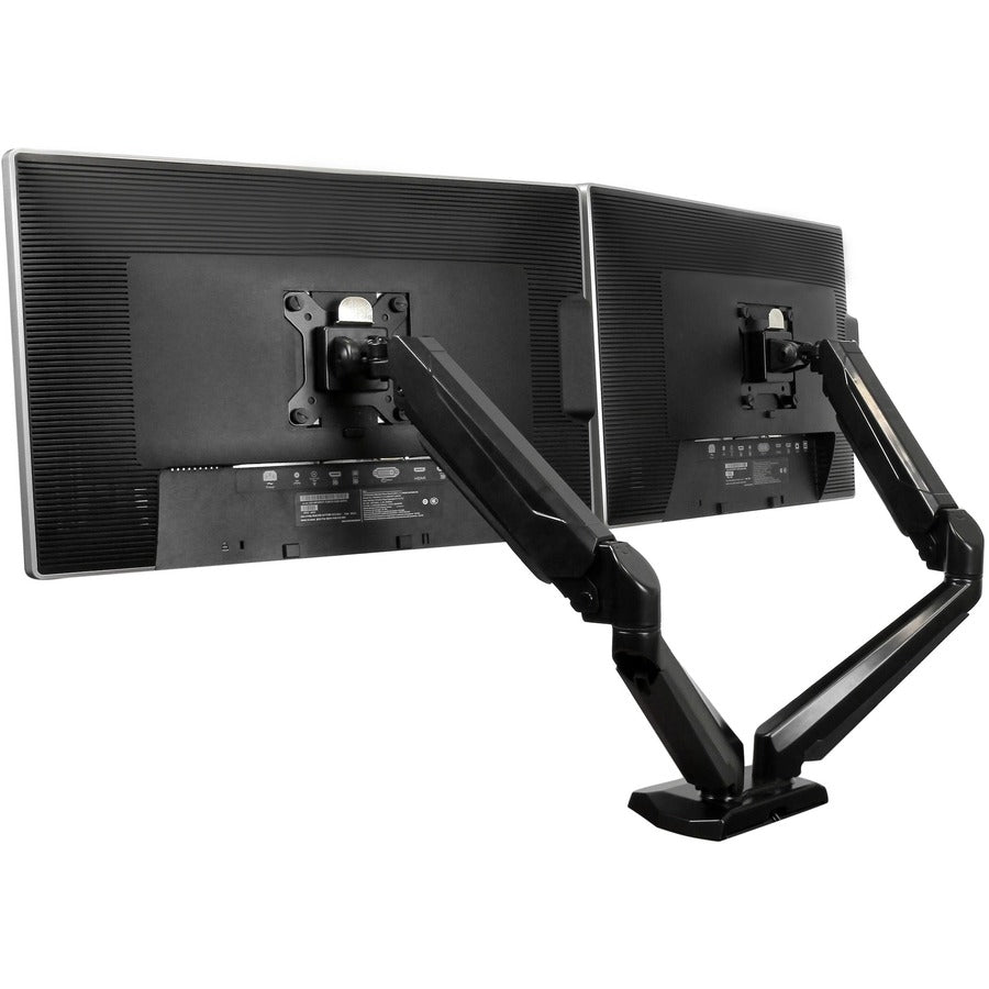 StarTech.com Dual Monitor Arm - USB Hub and Audio Ports in Base - Monitors up to 32" - VESA Monitor Stand Desk Mount ARMSLIMDUO