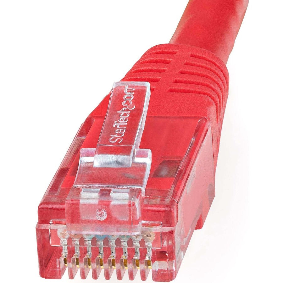 StarTech.com Câble Ethernet CAT6 de 1,8 m – Gigabit moulé rouge – 100 W PoE UTP 650 MHz – Cordon de brassage catégorie 6 Câblage certifié UL/TIA C6PATCH6RD