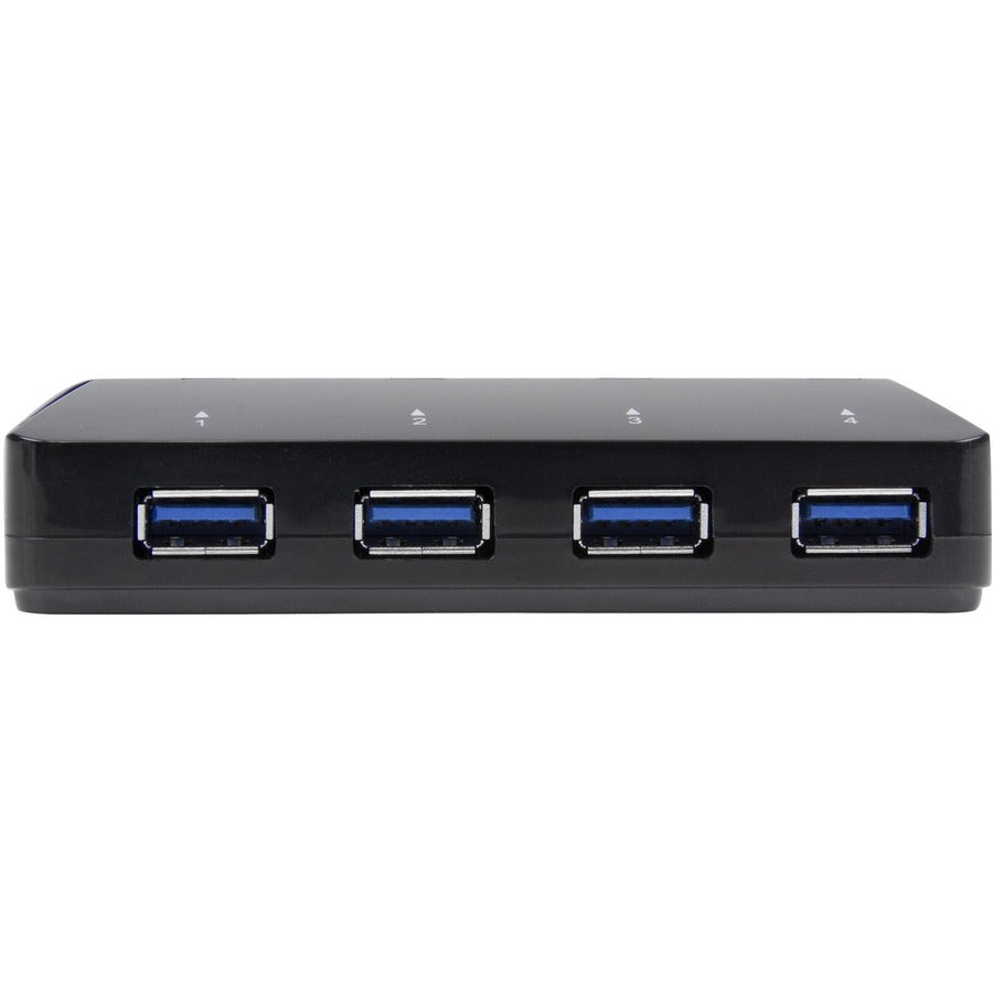 StarTech.com 4-Port USB 3.0 Hub plus Dedicated Charging Port - 1 x 2.4A Port - Desktop USB Hub and Fast-Charging Station ST53004U1C