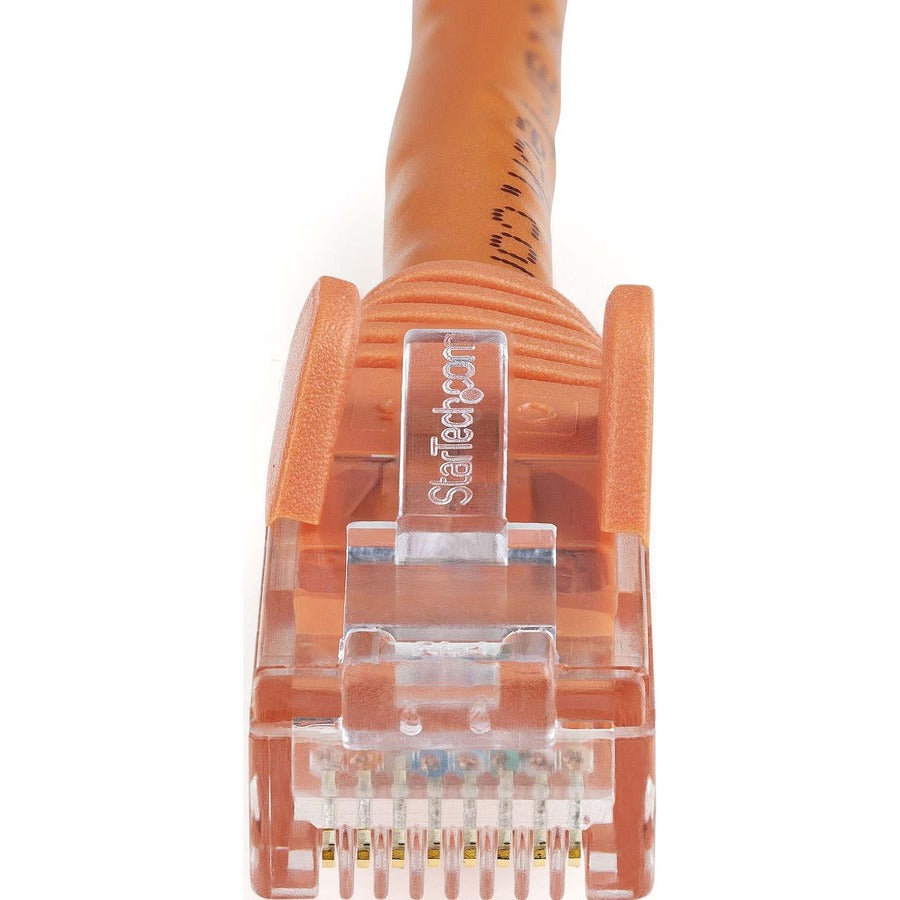 StarTech.com Câble Ethernet CAT6 de 1,5 m - Gigabit sans accroc orange - Cordon de brassage PoE UTP 650 MHz de catégorie 6 100 W Câblage certifié UL/TIA N6PATCH5OR